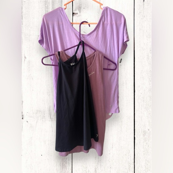 Old Navy Tops - Old Navy Active Tank Tops Women Lot of 3 - One Go Dry Black Med & 2 Purple Sm